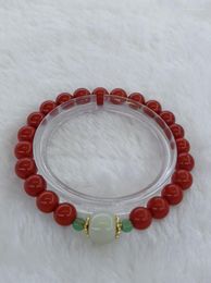 Charm Bracelets Original Cinnabar And Tian Jade Fashion Personality Bracelet Couple Gift