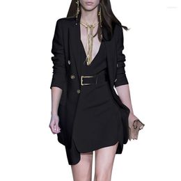 Work Dresses 0425 Spring And Autumn Fashion Business Wear Blazers Vest Skirt Two-piece High Quality Temperament Suit Top