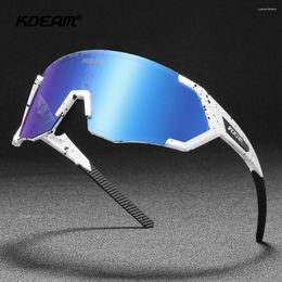 Sunglasses Sport Brand KDEAM Fashion Men Cycling Goggles TR90 MTB Bicycle Jogging Shades Outdoor Traveling Holiday Polarized