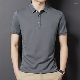 Men's T Shirts Liseaven Casual Shirt Men Turn Down Collar T-shirt Sold Color For