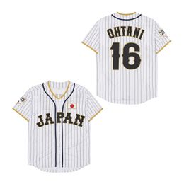 2023 Japan Baseball Jerseys 16 Shohei Ohtani movie Baseball Jerseys Mens