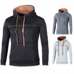 Men's Hoodies Casual Hoodie Men Jacket Spring 2023 Autumn Youth Fashion Men's Pullover Hooded Sweatshirt Coat Asian Size Grey Black