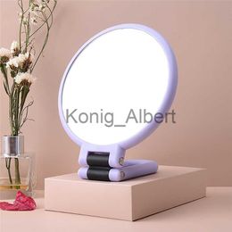 Compact Mirrors Makeup Mirror 2/5/10/15X Magnifying Mirror Two Face Foldable Makeup Vanity Mirror Cosmetics Tools Round Mirror Magnification x0803