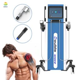 Dual handles pneumatic shockwave for ed Body Pain Reduction medical electromagnetic shockwave therapy machine