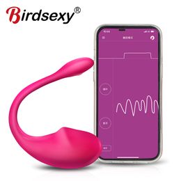 Vibrators Wireless Bluetooth G Spot Dildo Vibrator for Women APP Remote Control Wear Vibrating Egg Clit Female Panties Sex Toys 230802
