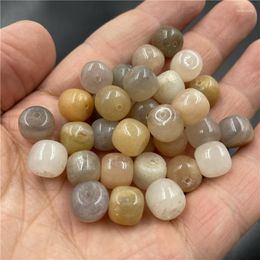 Loose Gemstones 9 10mm Natural Golden Silk Jades Barrel Beads For Jewellery Making Diy String Bracelet Beaded Necklace Charms Jewellery