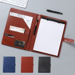 Clipboards Multifunctional A4 Conference Folder Business Stationery Leather Contract File Folders 230803