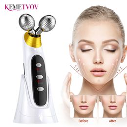 Face Massager Micro Current EMS Roller Electric Lifting Beauty V type Anti Ageing Wrinkle Skin Care Instrument 230802