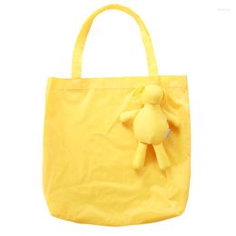 Shopping Bags Yellow Eco Kids Animal Reusable Portable Should Pocket Square Bag Bolsa Reutilizable Grocery Fold