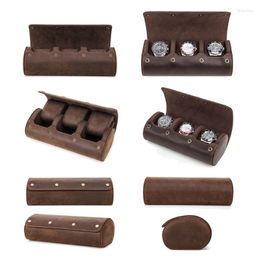 Watch Boxes Box Removable Dustproof Watches Button Bag For Men Women