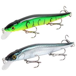 Baits Lures 1pcs Fishing Lure 115cm14g Minnow Crankbait Wobblers 3D Eyes Perch Artificial Bait Pike Carp Swim Pesca 230802