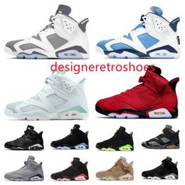 2024 Basketball Shoes VI 6 6s Men Toro Mint Foam Electric Green Midnight Navy University Blue Bordeaux UNC Black Infrared White Red Oreo Cool Grey Sneakers size 13