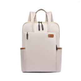 Backpack 13.3inch Women Travel Double Zipper Outdoor Fashion Work Laptop Large Capacity Lightweight Oxford Cloth Daily Casual