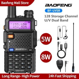 Walkie Talkie Baofeng UV5R 58W Walkie Talkie Dual Band 136174Mhz 400520Mhz Portable BF UV5R Two Way Radio Pofung HF Transceiver x0802