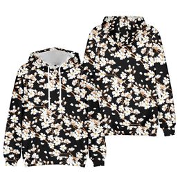 Hoodies masculinos moletom y2k sakura padrão inverno grunge manga longa moletom casual jaqueta com capuz streetwear p230802