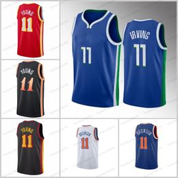 New Season Brunson Trae 11 Jalen Young Basketball Jersey 11 Kyrie Irving Mens Stitched Jerseys Sports Mens Shirts