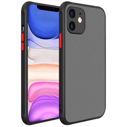 Matte Smooth Back Cover Phone Cases For Iphone 15 14 Plus 13 12 11 Pro Max Translucent Bumper Hard PC Full Body Protection XsMax Xr Xs X 7 8 Plus Phone Case