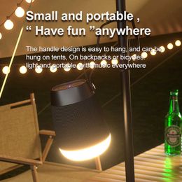 Portable Speakers Mini Portable LED Bluetooth Speaker Outdoor Home To Party Multi-Connection Music Box Colorful Camping Light