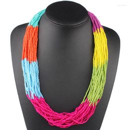 Necklace Earrings Set Multi-layer Fahion Jewelry Geometric Necklaces Women Exaggerated Punk Collar Female Accessories