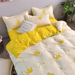 Bedding Sets Fashionable And Minimalist 4-piece Set Of Bed Sheets Quilt Covers 3-piece Double Size Pillowcase