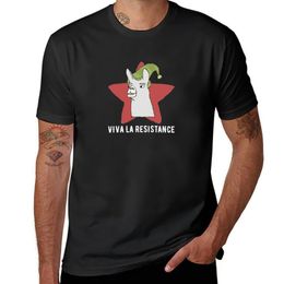 Men's Tank Tops Llamas with hats VIVA LA RESISTANCE TShirt graphic t shirts hippie clothes plus size shirt men 230802