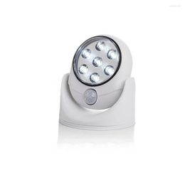 Wall Lamp El 360 Degree Rotating Night Hallway Motions Sensor Light