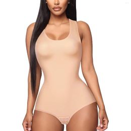 Women's Shapers Sexy Corset Bodysuit Women Tummy Control Slimming Waist Trainer Modelling Strap Vest Full Body Shaper Scoop Neck Tank Tops