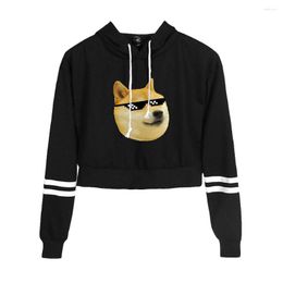 Men's Hoodies Cheems Bonk Merch 2D Print Umbilical Hooded Sweater Women Sexy K-pops Harajuku