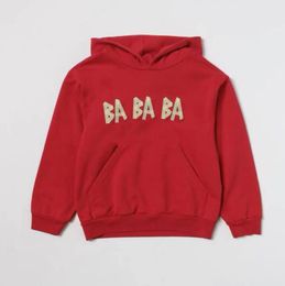 Erkek Kız Hoodies Sweatshirts Kış Çocukları Gevşek Hoodie Mektuplar Hiphop Sokak Giyim Kazak Üstler Boyut 100-140 150 Çok Renk
