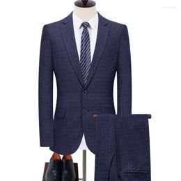 Men's Suits 2023Boutique High-end Middle-aged (suit Trousers) Business Party Casual Work Formal Dress Two-piece Suit