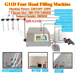 Ly Full Automatic Desktop Numerical Control Liquid Filling Machine 4 Heads For Parfym Skin Care Product Charging Split 220/110V