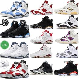 2024 mens 6s basketball shoes jumpman 6 UNC White Midnight Navy British Khaki Olive Black Cat Bordeaux Bred Tinker Alternate Grape trainers sports sneakers size 13