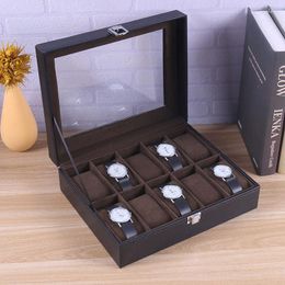 Watch Boxes Box Practical Watches Display Case Jewellery Storage Organiser With Lock Zipper For Women Men Gift Supplies