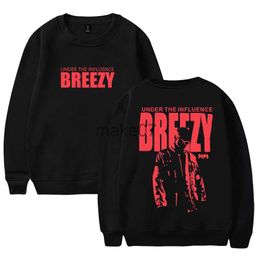 Men's Hoodies Sweatshirts Chris Brown Under The Influence Tour 2023 Breezy Profile Sweatshirt Long Sleeve Streetwear Hip Hop Style Women Men's Clothes J230803