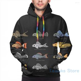 Men's Hoodies Mens Sweatshirt For Women Funny Pleco! - Black Print Casual Hoodie Streatwear