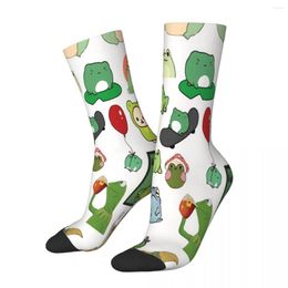 Men's Socks Doodle White Background Frog Male Mens Women Winter Stockings Printed