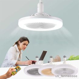 Electric Fans Ceiling Fan with Lights LED Fan Light Ceiling Light with Fan Electric Fan with Remote Control for Bedroom Living Room Decor R230803