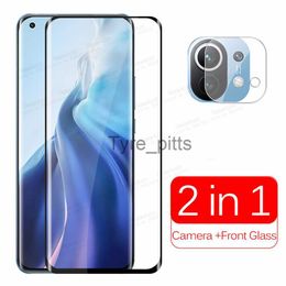 Cell Phone Screen Protectors 3D Full Curved Tempered Glass For Xiaomi Mi 11 Glass Screen Protector Xiomi Mi11 Safety Phone Protective Cover Camera Lens Film x0803