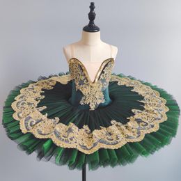 Stage Wear Ballet Skirt Purple Green Professional Tutu Women Loetard Kids Girls Adults Swan Lake Costumes Ballerina Dress