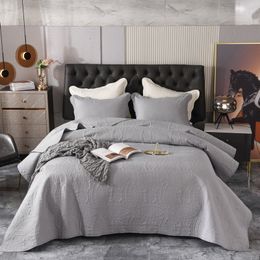 Bedding sets Solid Color Coverlet High Quality Sewing Blanket Luxury Nordic Decorative Bed Cover Single Double Queen Size Bedspread 230802