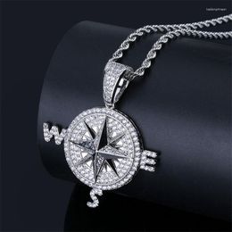 Pendant Necklaces Simple Niche Hip-hop Style Compass Shape Personality Party Men's Necklace Jewellery Accessories Gift Wholesale