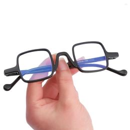 Sunglasses Square Rectangle Frame Reading Glasses Anti Blue Light Resin Sheet Bean Flower Black Presbyopic Eyewear 1.0-4.0