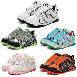 2023 Multi color design casual shoes men women black white green pink purple orange blue mens trainers outdoor sports sneakers color8