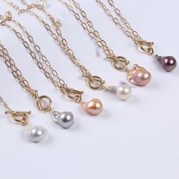 Pendant Necklaces Fashion Light Luxury Baroque Wind Natural Pearl Necklace Stylish Women's Temperament