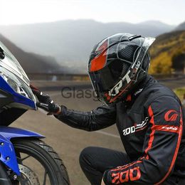 Motorcycle Apparel Men Motorcycle Riding Heavy Protective Jacket Back Elbow Shoulder Protection Summer Waterproof Motocross Racing Coat JK73 x0803