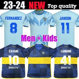 S-4XL fans player 2023 Boca Juniors soccer Jerseys VILLA SALVIO Benedetto Salvio camisa de futebol 23 24 football shirt TEVEZ CARLITOS MARCOS ROJO VAZQUEZ CAVANI