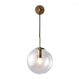 Wall Lamps Minimalist Brass Light Lamp LED Bedside Toilet Bathroom Reading Sconce Modern Simple Gold Black
