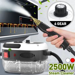 Steam Cleaners Mops Accessories 2500W 110V 220V High Pressure And Temperature Handhled Cleaner For Air Conditioner Kitchen Hood Car Steaming 230802