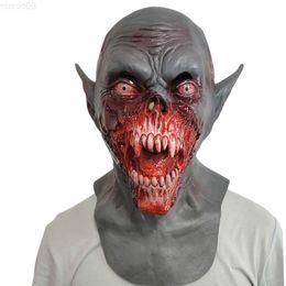 Party Masks Vampire Mask Scary Dracula Monster Halloween Costume Party Horror Demon Zombie Cosplay Props Novelty Costume Party Latex Mask L230803