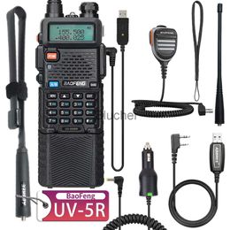 Walkie Talkie BAOFENG UV5R VHFUHF Walkie Talkie 8W5W High Power Ham Radio Portable Two Way Radio Long Range Rechargeable Handheld CB Radio x0802